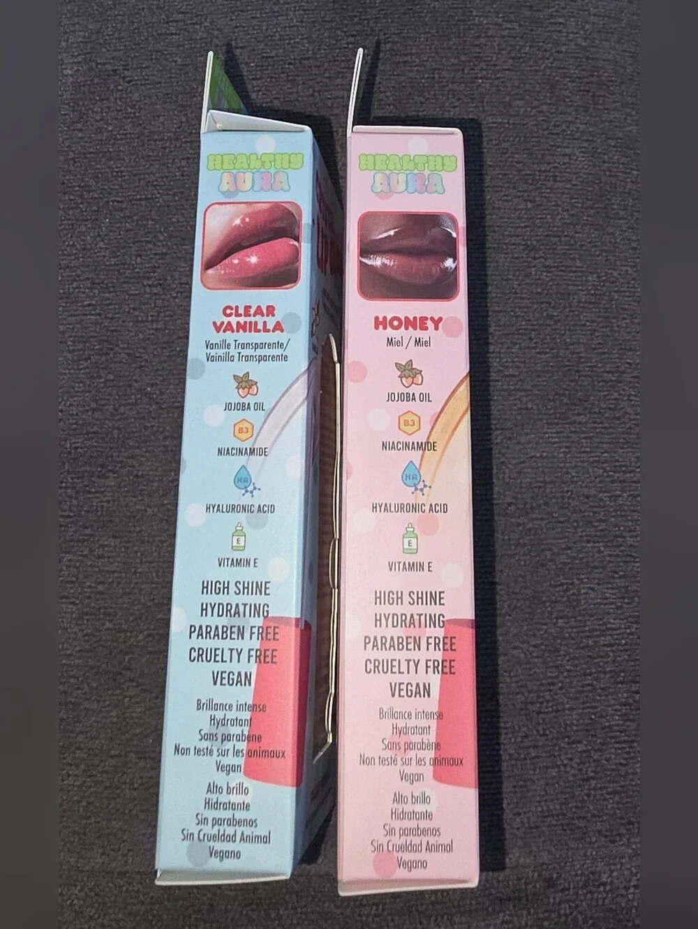 Ioni Crystal Lip Gloss - Clear Vanilla & Honey 0.30fl Oz BNIB
